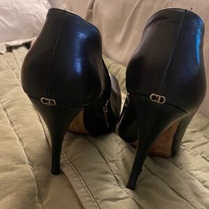 Dior Black Leather Heels
